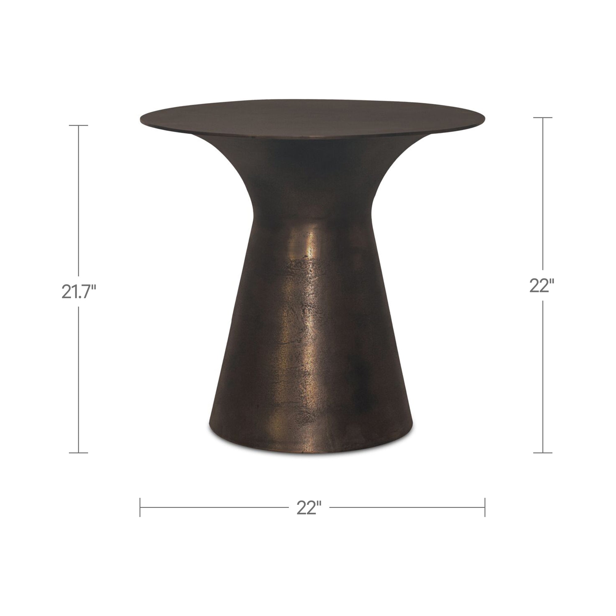 Bardo Outdoor Side Table Deep Bronze