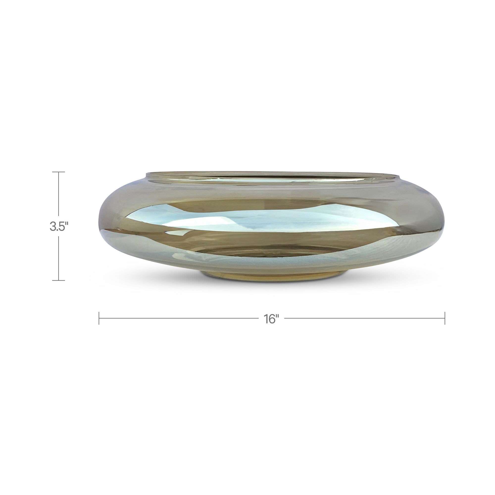 Polene Glass Bowl Large Smoky Brown