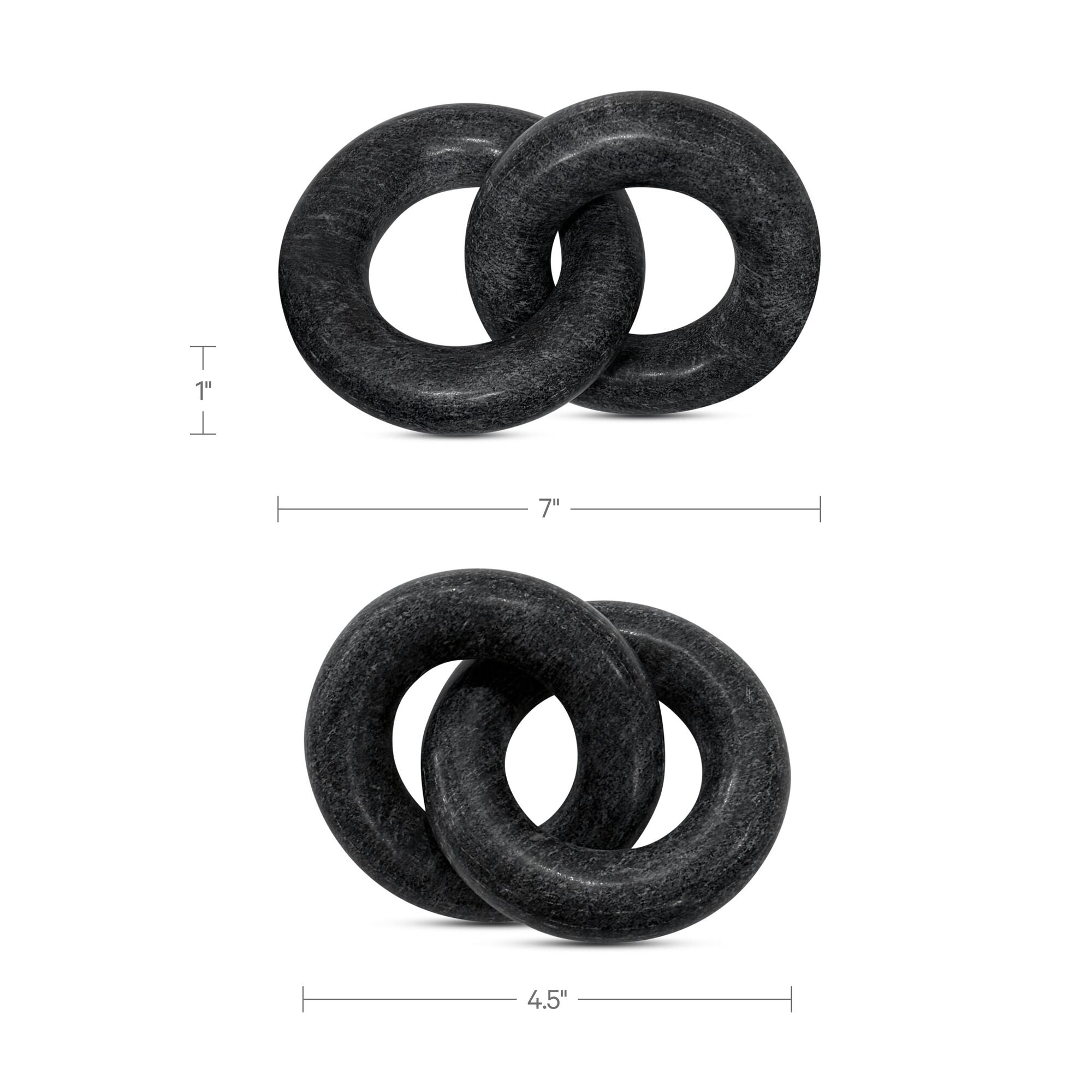 Hera Tabletop Decor Black Marble