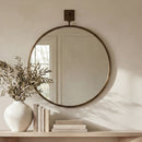 Cameo Mirror Aged Brass