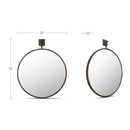 Cameo Mirror Aged Brass