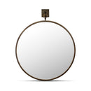 Cameo Mirror Aged Brass
