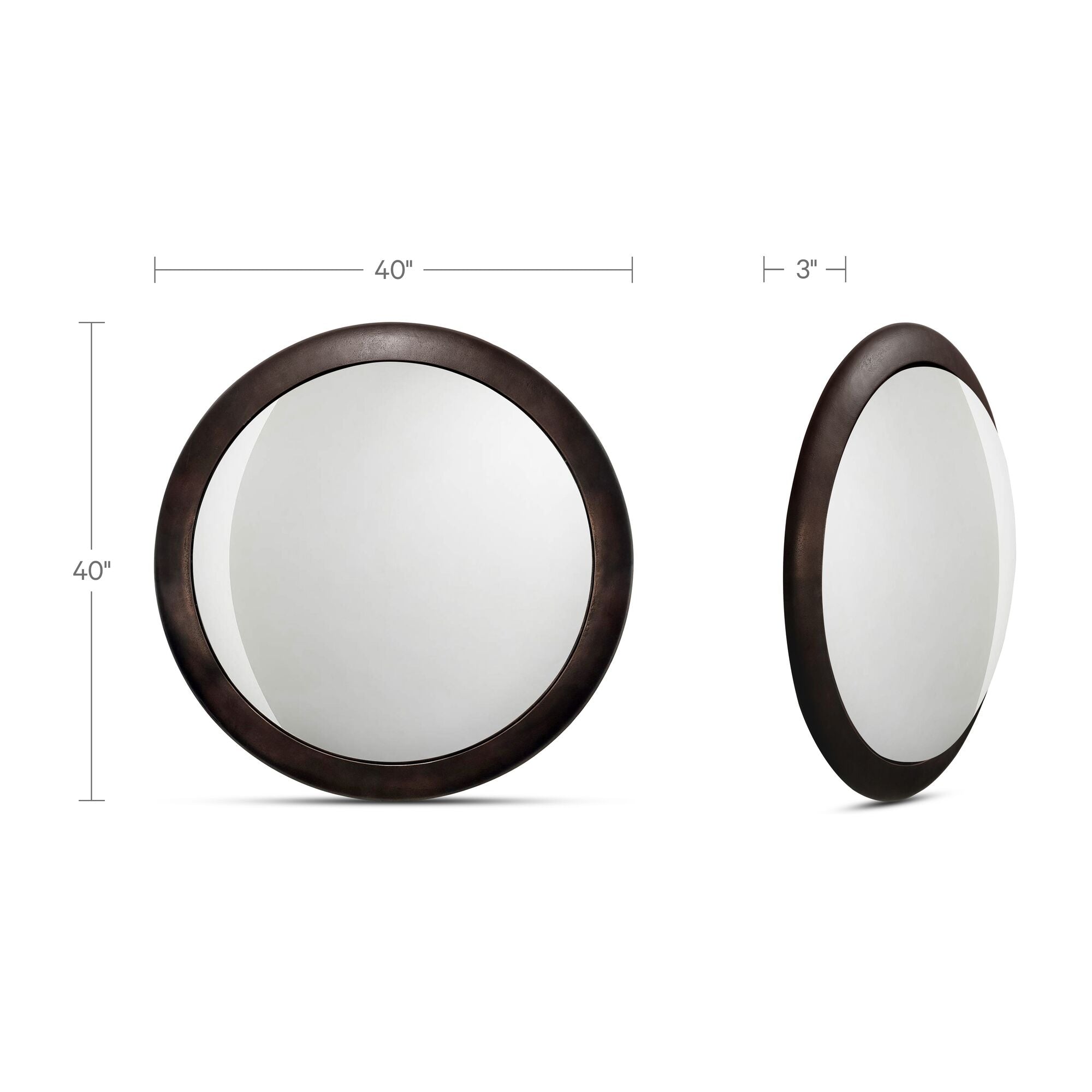 Otis Mirror Blackened Bronze