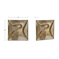 Bode Wall Sculpture Aged Brass
