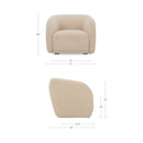 Faye Accent Chair Beige Boucle