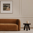 Faye Sofa Tan Faux Mohair