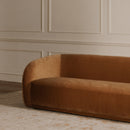 Faye Sofa Tan Faux Mohair