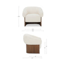 Otto Accent Chair Flecked Cream