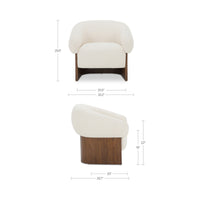 Otto Accent Chair Flecked Cream