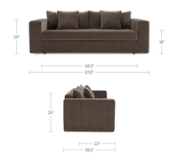 Kiran Sleeper Sofa Warm Charcoal