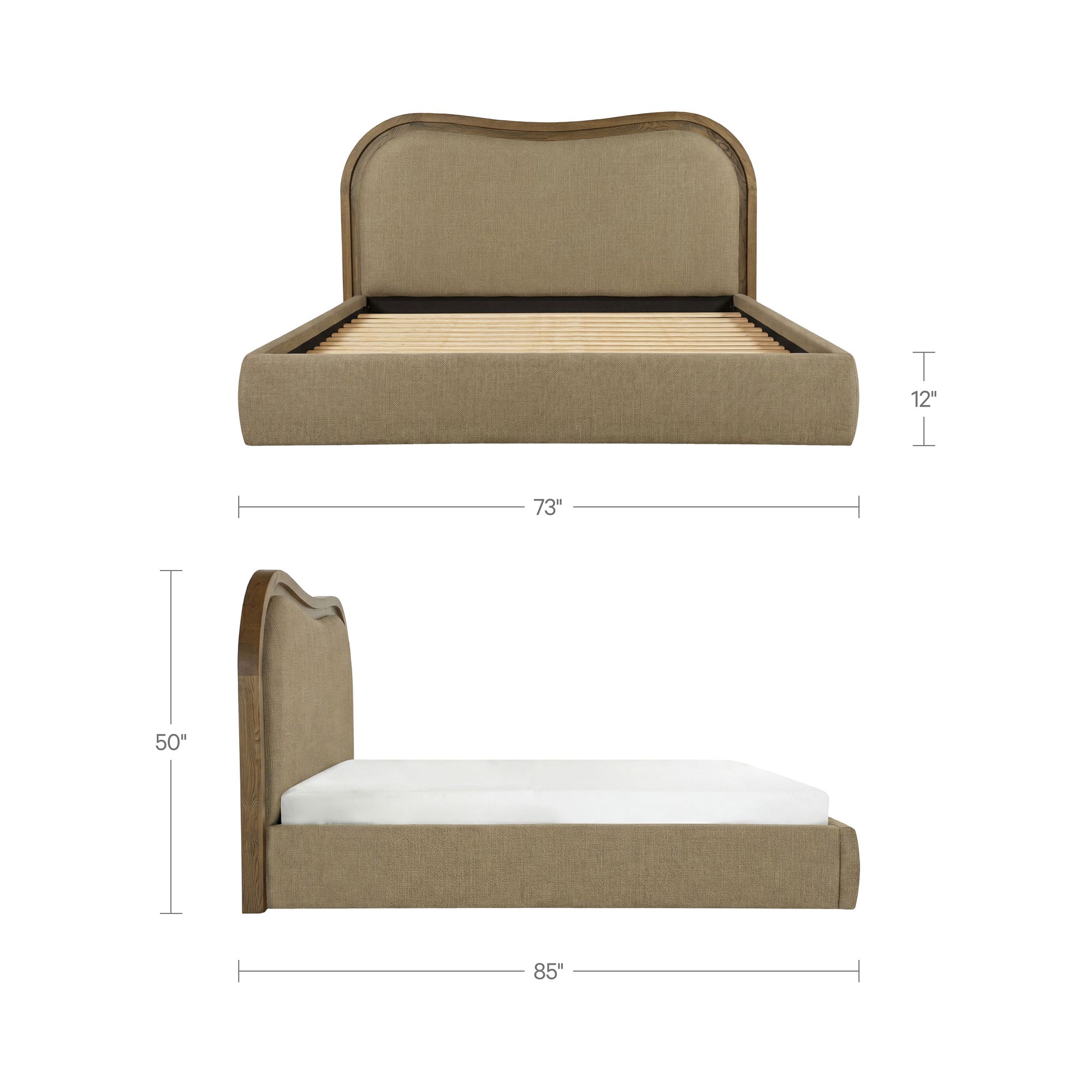 Camilla Queen Bed Green