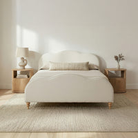 Jacqueline King Bed Cream