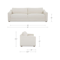Farrow Sofa Flecked Oat