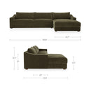 Farrow Sectional Cedar Green Right