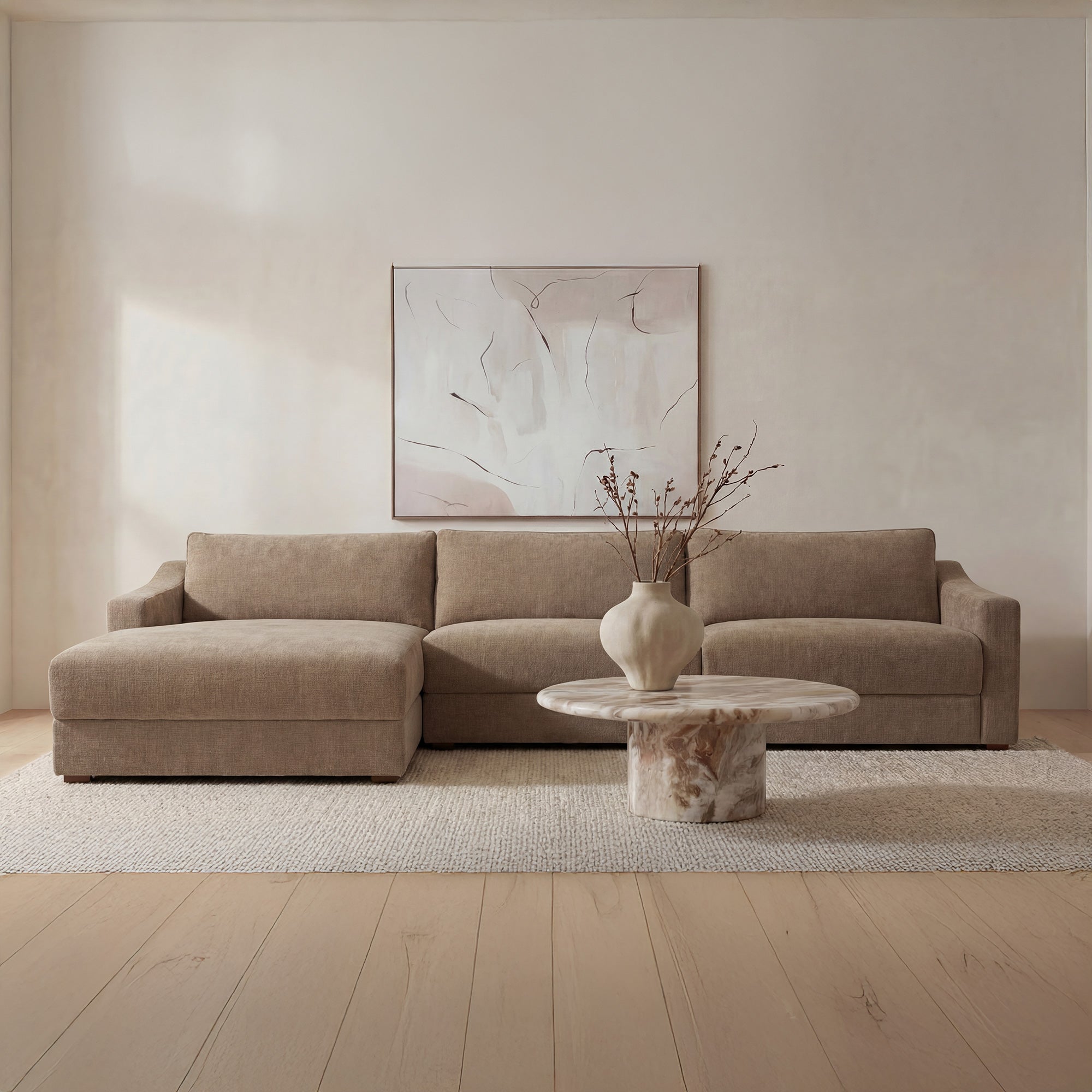 Farrow Sectional Taupe Left