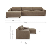Farrow Sectional Taupe Left