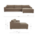 Farrow Sectional Taupe Right