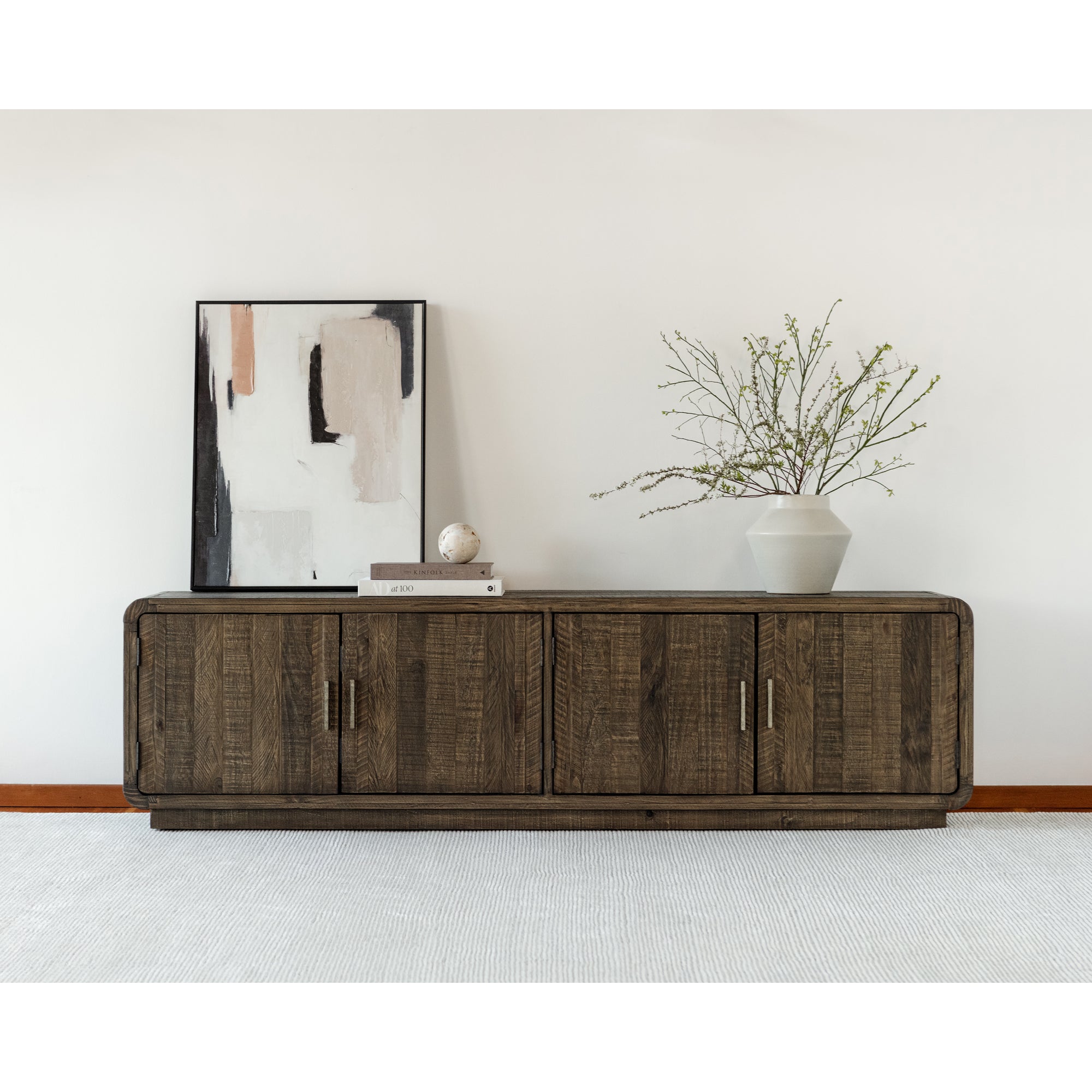 Monterey Media Cabinet Aged Brown