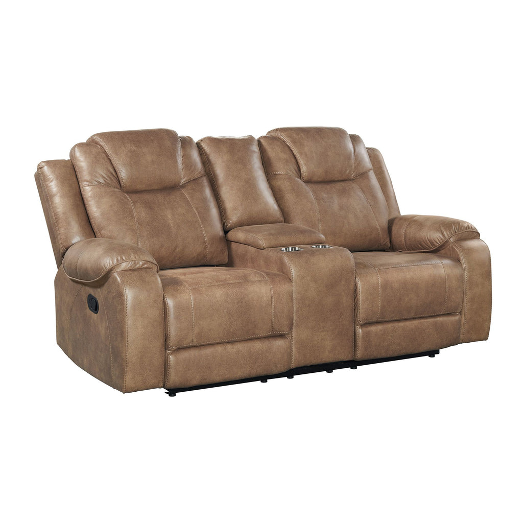 Falcon-Motion-Loveseat-with-Console-in-JS1320W-375-Stone