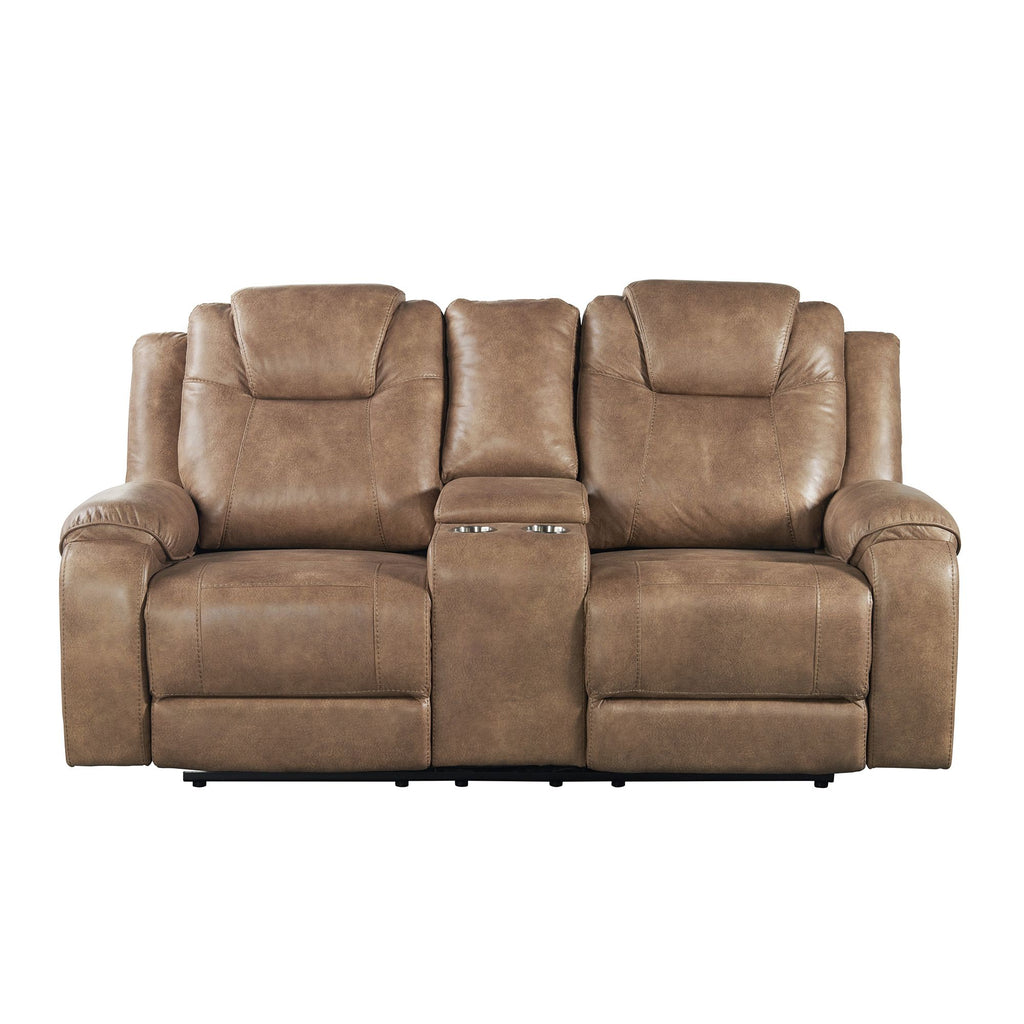 Falcon-Motion-Loveseat-with-Console-in-JS1320W-375-Stone