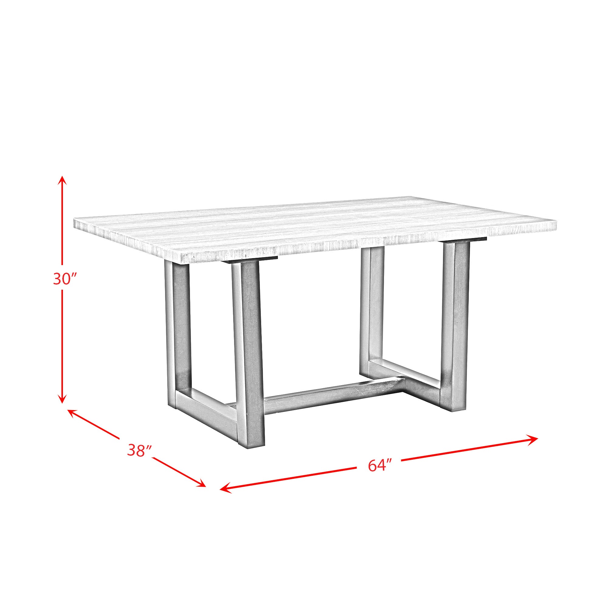 Felicia-Dining-Table-W/White-Marble-Top-Dark
