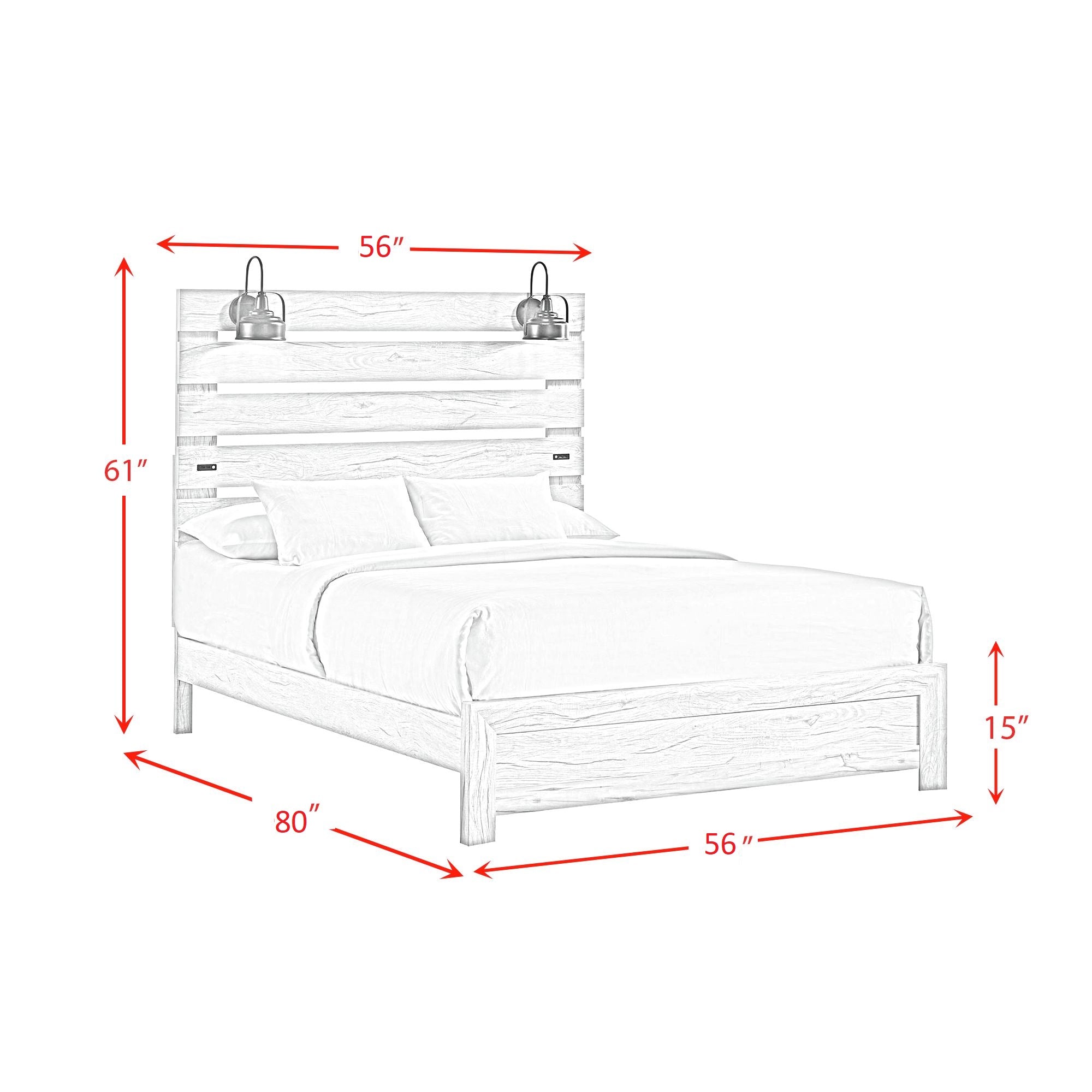 Fort-Worth-Full-Bed-with-Lights-&-USB-in-White