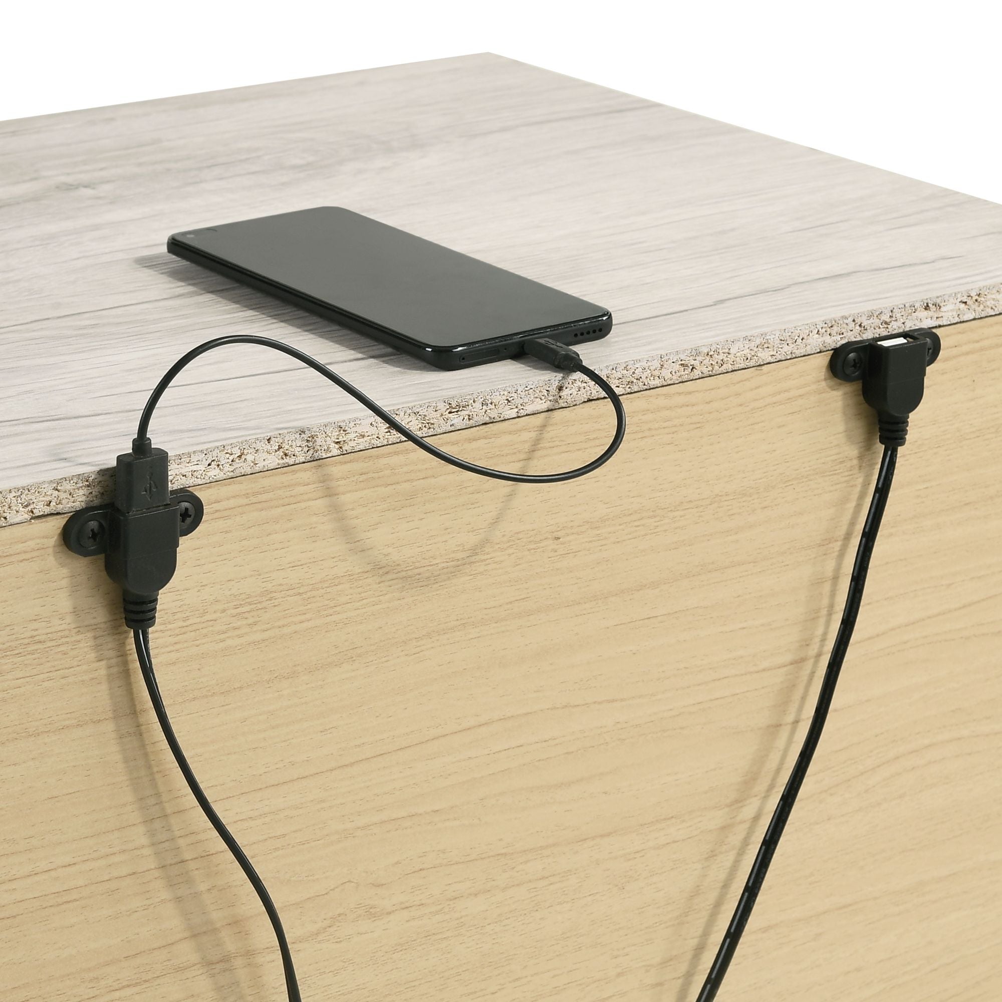 Fort-Worth-2-Drawer-Nightstand-with-USB-in-White