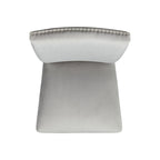 Beckley-5PC-Counter-Height-Dining-Set-in-White---Table-&-Four-Grey-Counter-Velvet-Chairs