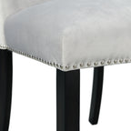 Beckley-5PC-Counter-Height-Dining-Set-in-White---Table-&-Four-Grey-Counter-Velvet-Chairs