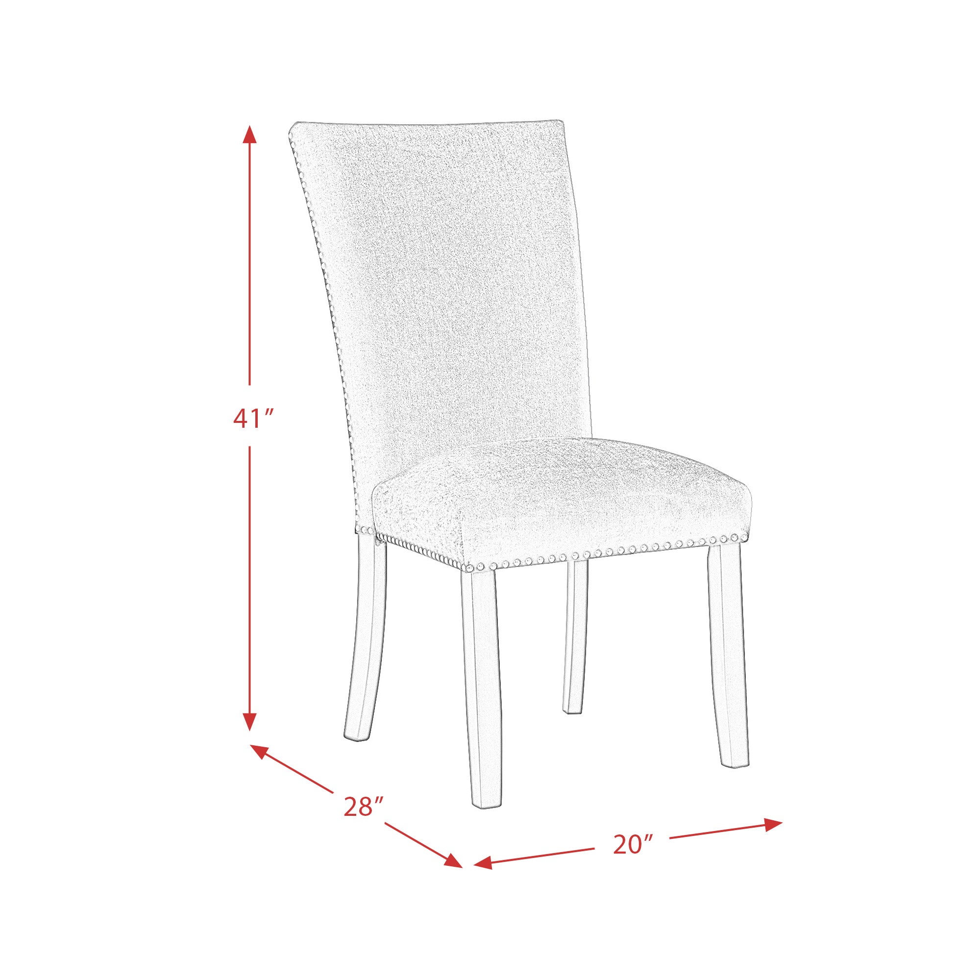 Beckley-5PC-Dining-Set-in-White---Table-&-Four-Grey-Velvet-Chairs