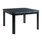 Francesca-Grey-Marble-Square-5PC-Counter-Height-Dining-Set-Table-&-Four-Blue-Velvet-Chairs