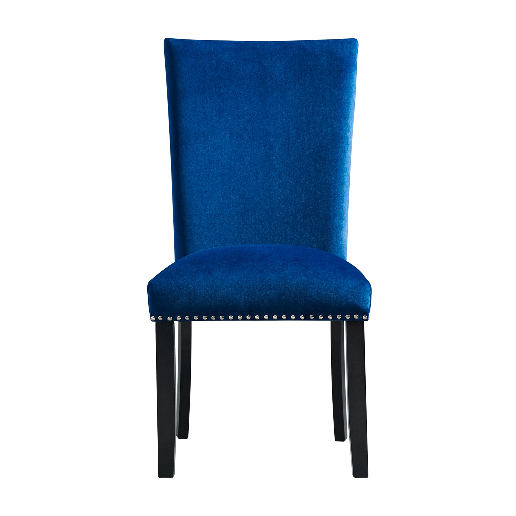 Francesca-Grey-Marble-Rectangular-5PC-Dining-Set-Table-&-Four-Blue-Velvet-Chairs