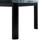 Francesca-Grey-Marble-Rectangular-5PC-Dining-Set-Table-&-Four-Black-PU-Chairs