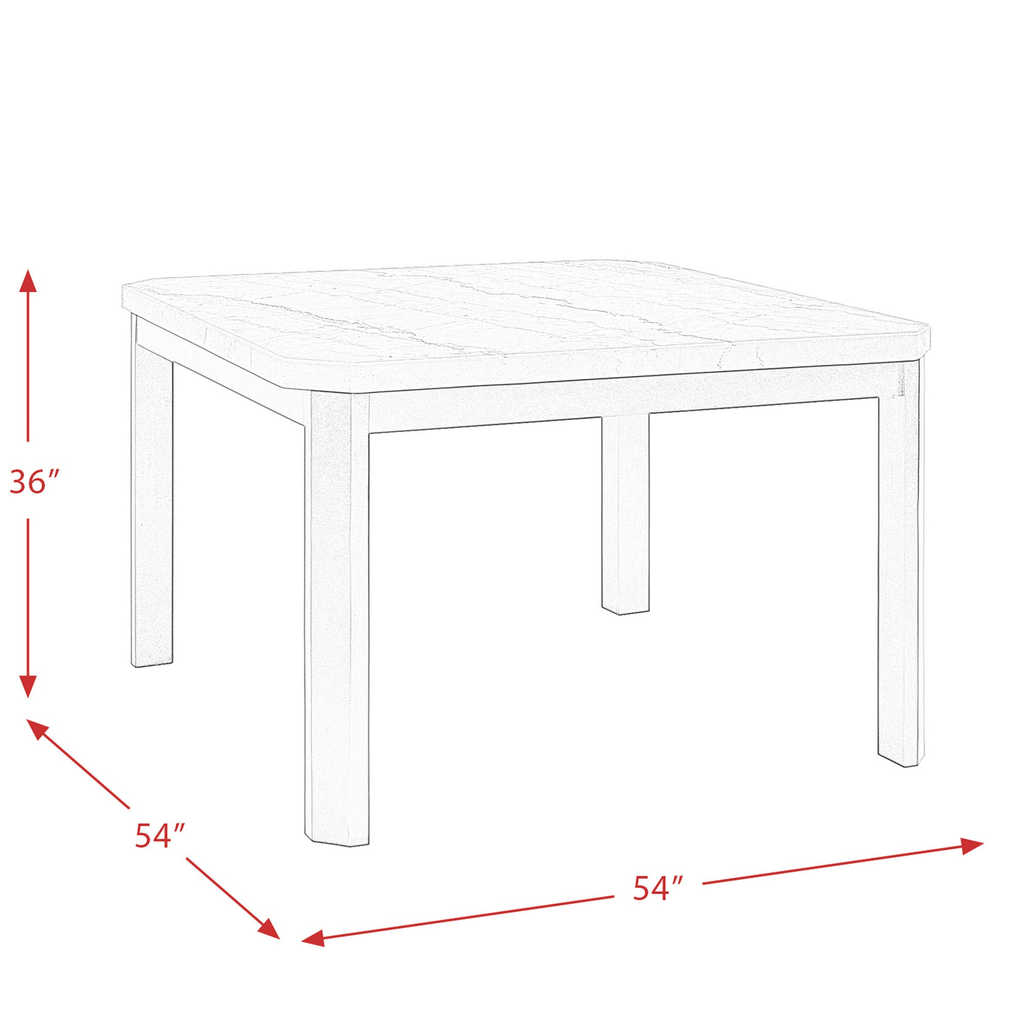 Francesca-Grey-Marble-Square-5PC-Counter-Height-Dining-Set-Table-&-Four-Grey-PU-Chairs