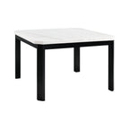 Francesca-White-Marble-Square-5PC-Counter-Height-Dining-Set-Table-&-Four-Grey-PU-Chairs