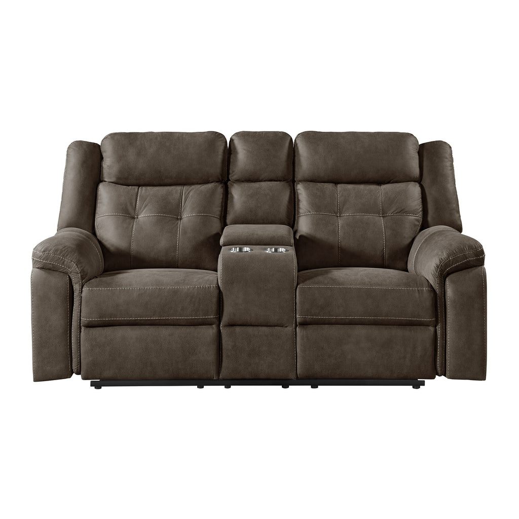 Fresno-Motion-Loveseat-with-Console-in-Brown