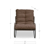 Lyra Outdoor Rocking Chair Brown