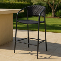 Zola Outdoor Counter Chair Dark Brown