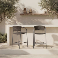 Zola Outdoor Counter Chair Dark Brown
