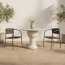 Zola Outdoor Dining Chair Dark Brown-Set Of Two