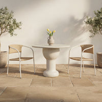 Zola Outdoor Dining Chair Natural-Set Of Two