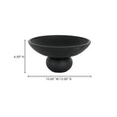 Asha Decorative Bowl Black Terracotta