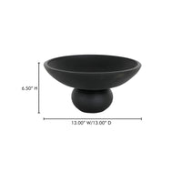 Asha Decorative Bowl Black Terracotta