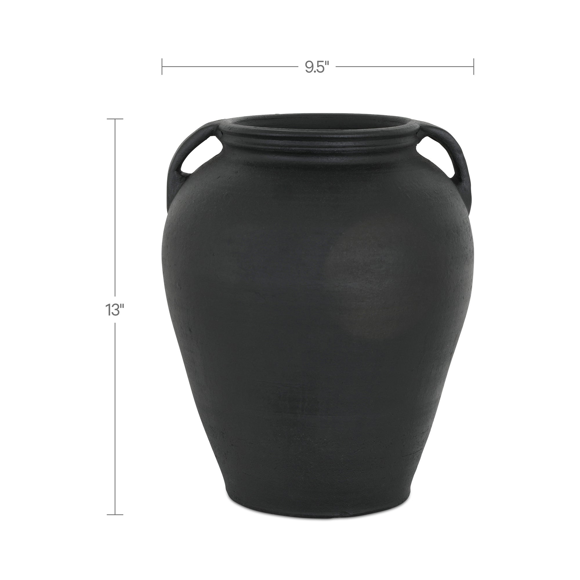 Jovi Vase Black Terracotta