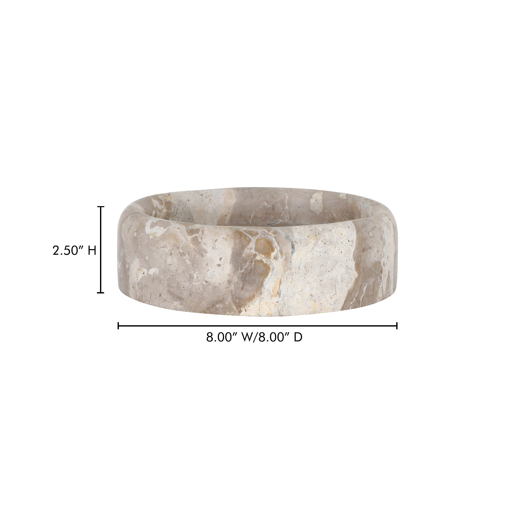 Anais Catchall Beige Marble