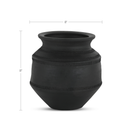 Astra Vessel Black Terracotta