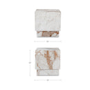 Layla Side Table Breccia Marble
