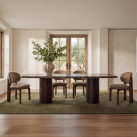 Daphne Dining Table Large Dark Emperador Marble