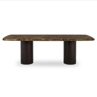 Daphne Dining Table Large Dark Emperador Marble