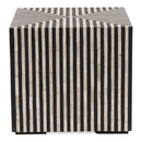 Terning Side Table Black and White